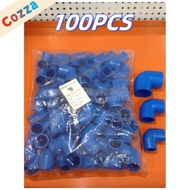 100Pcs Pvc Elbow 1/2"  Blue Pvc Fittings Connectors Pvc Blue Pipe Fittings