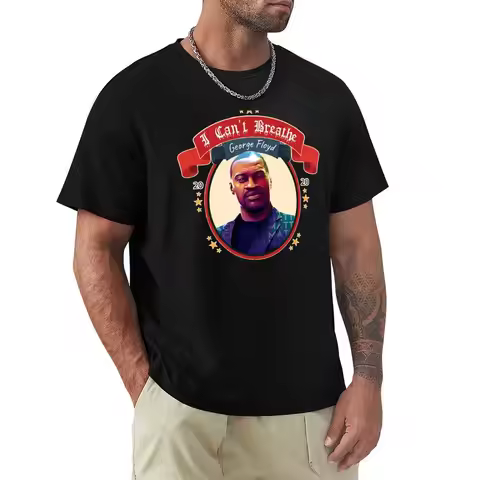 George Floyd 2020 T-Shirt tees plus size clothes cotton graphic tees men t shirts high quality