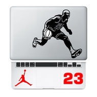 Sticker Aksesoris Laptop Apple Macbook Michael Jordan Set