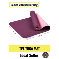 TPE Premium Yoga Mat SG Local stock 6mm Thickness