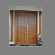 PINTU JATI SOLID KUPU TARUNG MINIMALIS DAN ELEGAN 319