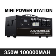 ( 1 Year Warranty + 1-2 Day Receive ) Mini Portable Power Station 350W 100000Mah 400Wh