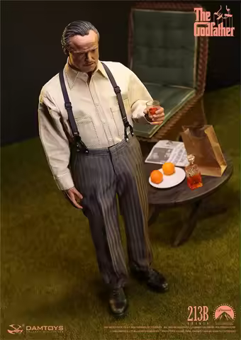 1/6 DAMTOYS DAM DMS033 The Godfather (1972) Vito Golden Years Version Newspaper Shopping Bag Orange 
