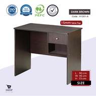 L90cm Writing Table Office Table Solid Board with Drawer & Storage | Computer Table