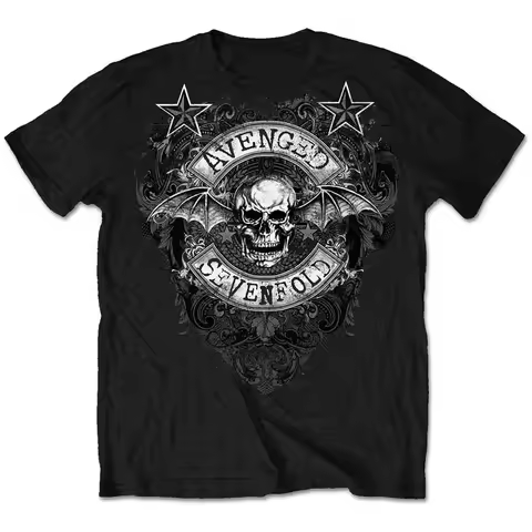 Stars Flourish Avenged Sevenfold Band T-Shirt Cotton Graphic Tee Men Women Summer Streetwear