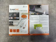 【全新行貨 門市現貨】 j5create ScreenCast USB-C 無線 HDMI 影音傳輸器 (DI-JVAW62)