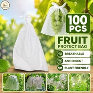 100PC Fruit Protect Net Non-woven Anti Insect Bird Breathable Garden Vegetable Protection Beg Fruit 
