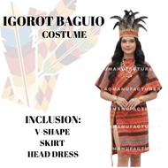 DSXZ 2026 Igorot Boy and Girl Costume Set / Skirt and Sash Only