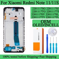 2201117TG 2201117SG Premium Lcd For Xiaomi Redmi Note 11 Display Touch Screen Digitizer Panel Assemb