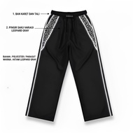 Y2K PANTS Reflective List Leopard Light Up BAGGY PANTS Buggy Leopard Men Wanita
