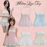 Camisole Rayon Fabric With Printed Lace Very Sweet And Gentle Tone Melina Top Sleeveless Top