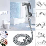 Bidet Handled Douche Spray Chrome Hygienic Toilet Shower Head Hose Set