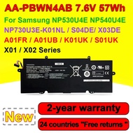 Compatible Laptop Battery 7.6V 57Wh AA-PBWN4AB For Samsung NP530U4E NP540U4E NP730U3E-K01NL S04DE X0