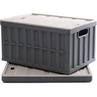 Citylife 64L Collapsible Storage Bins with Lids Plastic Storage Containers for Organizing Stackable 