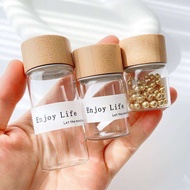 Car Perfume Bottle Glass Empty Subpackage Golden Bean Storage Bottle Tire Fur Aromatherapy Bottle Si