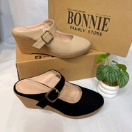 BONNIE 098-57 WOMEN WEDGES SEPARUH BERTUTUP (2.5 inch)