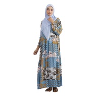 KATUN Wholesale Quality Women's Fashion D7A2 Long Gamis Dress Home Dress Cotton Rayon Bus Motif