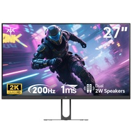 KTC 27 Inch 2K QHD 200Hz Fast IPS Gaming Monitor, 2560*1440 Up to 210Hz Monitor, HDR 400, GTG 1ms, A