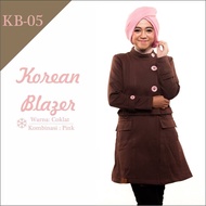 Korean Muslim Women Jackets Hoodie Blazer Ribbon Latest Best Selling Korean KB-05