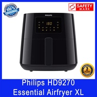 Philips HD9270 Essential Airfryer XL. Rapid Air Technology. 1.2kg, 6.2L Capacity. Safety Mark Approv