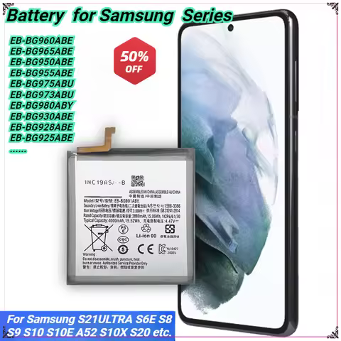 EB-BG960ABE EB-BG975ABU EB-BG973ABU EB-BG980ABY Battery for Phone Samsung Galaxy S8 S9 S10 S10E S10X
