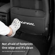 Car Seat Anti-Kick Pad Leather Back Protector Cover For Haval H6 Dargo M6 H9 H6S F7 F7X Jolion X DOG