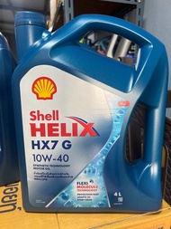 น้ำมันเครื่อง รถยนต์ เบนซิน Shell helix HX7 5w-40 10w-30 10w-40 สำหรับรถใช้เบนซิน แก๊สโซฮอล์ CNG LPG
