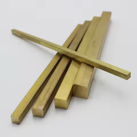 1pcs Solid Brass Row Strip Brass Flat Plate Bar Size5X5 /6X6 /8X8 /10X10 /12X12 /15X15 /20X20 mm len
