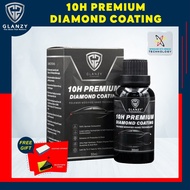 GLANZY+ 10H Premium Diamond Coating (Polymer Modified Nano Technology) | Coating Kereta Kilat Kereta