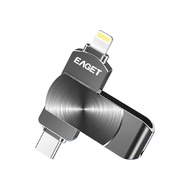 EAGET I66 Pro สำหรับ IP เป็นชนิด C USB ความเร็วสูงแฟลชไดร์ฟ (128GB/256GB/512GB)