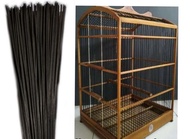 Batang Ruji Bambu Jeruji Sangkar Burung Hitam panjang 60 50 cm jari jari bambu hitam