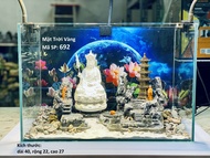 Bể cá mini 30cm kết hợp với combo phụ kiện trang trí tiểu cảnh độc đáo BC01