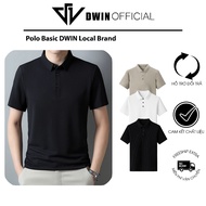 DWIN basic men's polo shirt made of high-quality, breathable, anti-wrinkle snow fabric, local brand