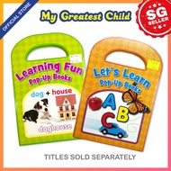 [Ready Stock] (Aged 1-3) Let's Learn Pop-Up Books - Small Saddle Stitch Books with Pop Up Page (4 bo