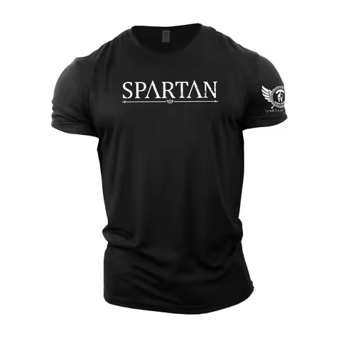 Retro Spartan T-shirts Men Clothes Y2K Summer Short Sleeve Tees Man Casual Tops O-Neck Oversized T S