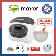 Mayer 0.8L Rice Cooker with Ceramic Pot [MMRC20]