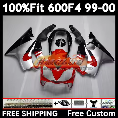 OEM Fairing For HONDA CBR600 F 4 CBR 600 FS 600F4 600CC 51No.81 red silvery CBR600 F4 99 00 CBR600F4