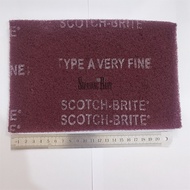 MERAH Scotch Brite General Hand Pad 7447 Maroon Red