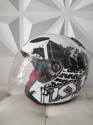 N393 Helm KYT Dj Maru Original Motif Second Seperti Baru N238