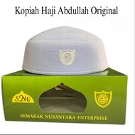 Kopiah Haji Abdullah Original/ Kopiah Putih Tebal Original / Kopiah White Quality Terbaik