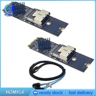[Homyl4] M.2 NVMe to SFF 8087 3.0 Expansion Card Controller Adapter Card 4x 3.0 Interfaces for Windo