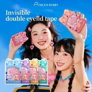 MLEN DIARY Air Lace Invisible Eyelid Tape 7 Styles Water Activated Mesh Double Eyelid Sticker Seamle
