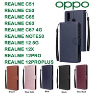BOSS Flip Cover Free Strap Lockable For Oppo REALME 12 12PRO 12PROPLUS C63 C65 C51 C53 C67 4G Note50