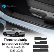 FT For VOLVO EX30 EX-30 2023 2024 2025 Car Threshold Door Strip Sill Strip Protector Sticker Accesso