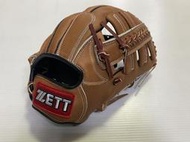 ZETT JR系列少年專用棒壘球手套 外野手 BPGT-72237 褐