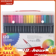 Watercolor Art Marker Pens Dual Tip Watercolor Art Marker Pens 120 Colors Markers Set