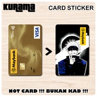 [ Gojo ] For Bank Card Sticker Cover / MASTER / VISA / CREDIT/ DEBIT CARD
