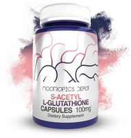 Nootropics Depot S-Acetyl L-Glutathione Capsules | 100mg | 180 Count | High Bioavailabliity Glutathi