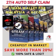 [24/7 Self Claim ] STEAM WALLET MALAYSIA | STEAM WALLET | STEAM WALLET CODE MYR | INSTANT CODE |