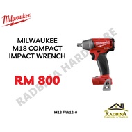 [Ready Stock] Milwaukee Fuel 1/2" GEN I Compact Impact Wrench - M18 FIW12